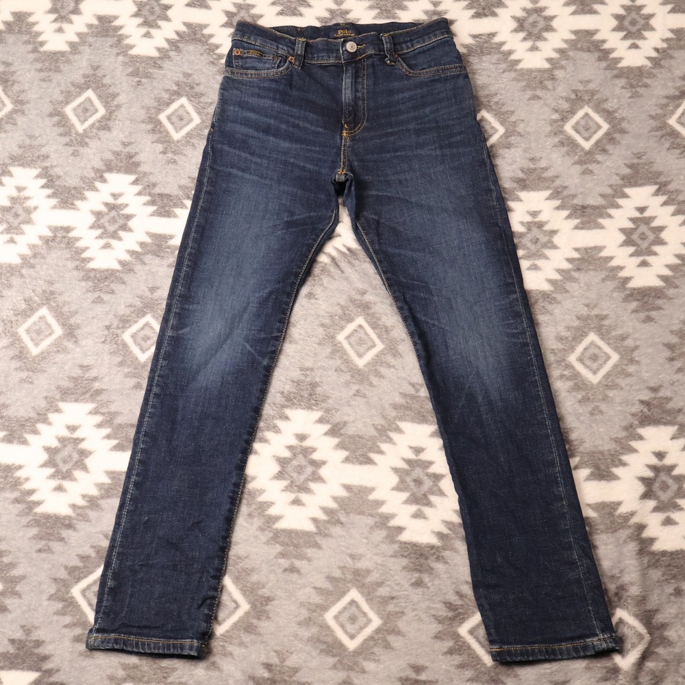 Polo Ralph Lauren Sullivan Slim Dark Wash Jeans Size 14 Boys 27x26.5